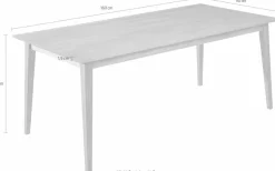 massivline&more Esstisch »Filippa« Gestell aus Massivholz