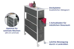 Maximex Ablageelement »Nischenwagen« mit 4 Schubladen