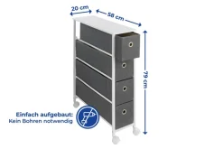 Maximex Ablageelement »Nischenwagen« mit 4 Schubladen
