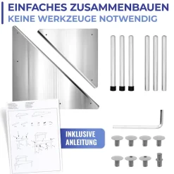 Maximex Küchenregal »Modell Massivo Duo« Eckregal für die Küche, 2 Ablagen, mehr Platz auf der Arbeitsplatte