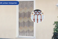 Maximex Türvorhang »Holzperlen« Hakenaufhängung 1 Stk. tlg. Handarbeit