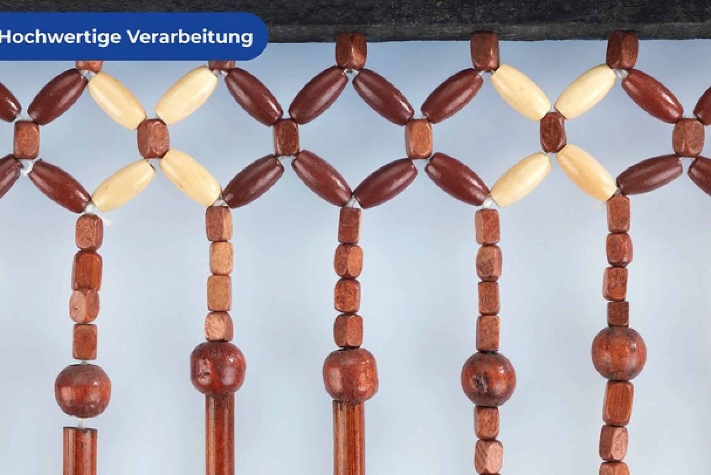 Maximex Türvorhang »Holzperlen« Hakenaufhängung 1 Stk. tlg. Handarbeit