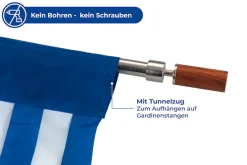 Maximex Türvorhang »Insektenschutz« Klettband 1 Stk. tlg. Zuschneidbar. Reflektiert Sonne und Hitze, Insekten- und Sichtschutz