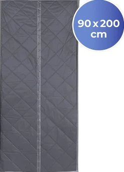 Maximex Türvorhang »Wärmeschutz 2in1« Klettband 1 Stk. tlg. 90x200 cm, Thermo-Vorhang, reflektierende Außenseite, blickdicht