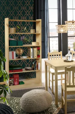 Möbilia Bücherregal 1 Stk. tlg. gefertigt aus massivem Kiefernholz
