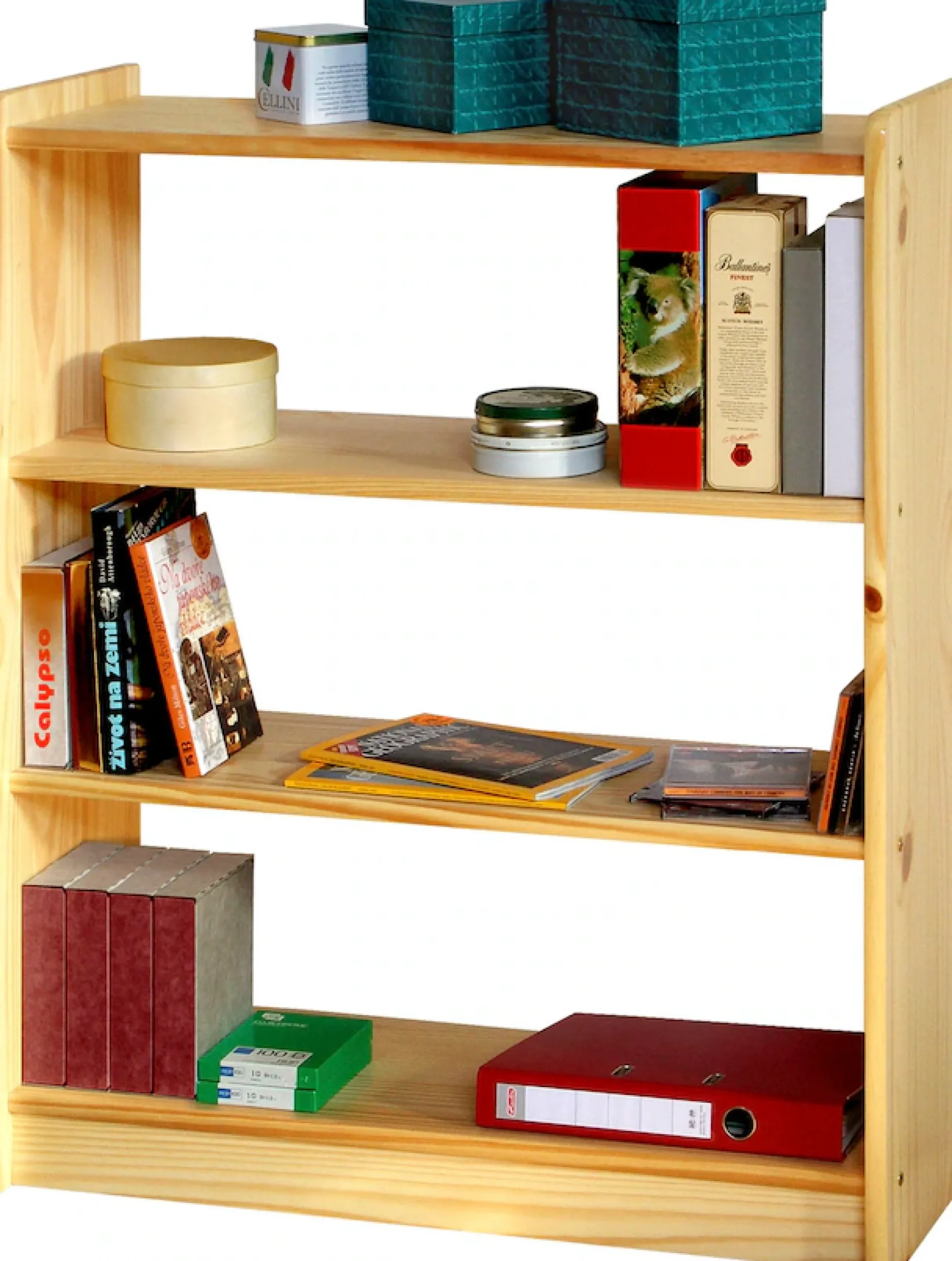 Möbilia Bücherregal 1 Stk. tlg. gefertigt aus massivem Kiefernholz