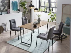 Möbilia Esstisch »Aage« Akazie-Dekor, Breite 140 cm