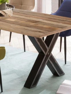 Möbilia Esstisch »Aletsch« gefertigt aus unbehandeltem Holz, recyceltes Gerüstholz