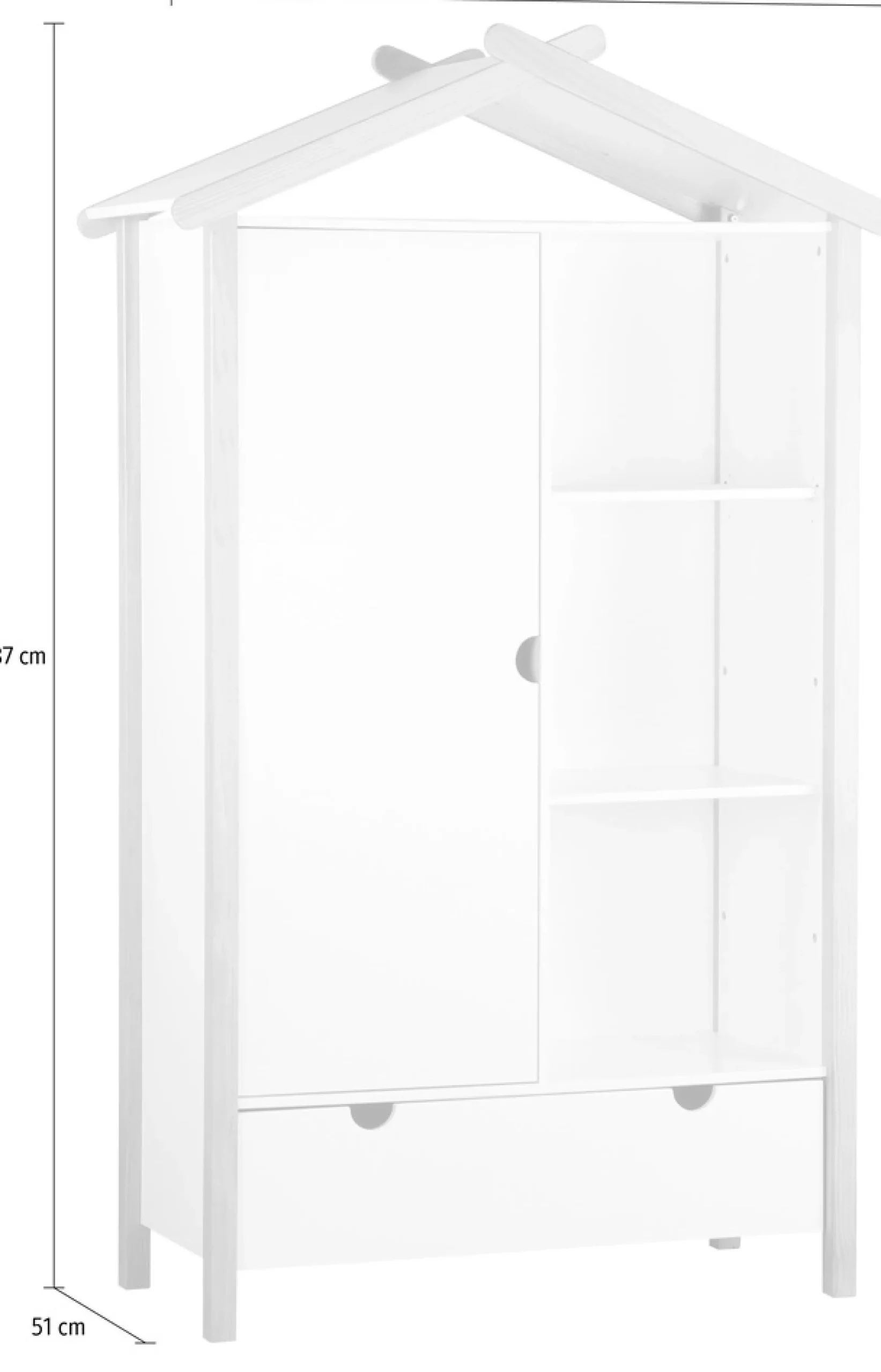 Möbilia Kleiderschrank »Dolidoo« für das Kinderzimmer