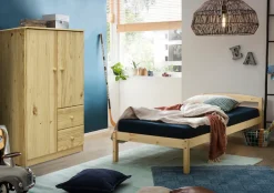 Möbilia Kleiderschrank 1 Stk. tlg. Schubladen mit Metallschienen