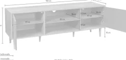 Möbilia Lowboard »Adeen« Kommode im zeitlosen Design