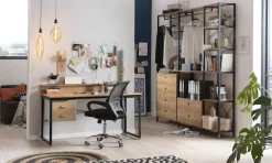 Möbilia Schreibtisch »Wenzel« Arbeitsplatte Akazie Dekor, geeignet für das Home office, Laptoptisch