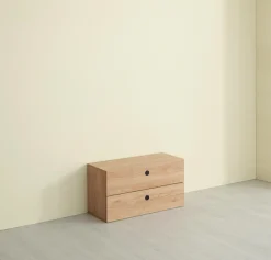 Möbilia Schubkasten Set, 2 Stk. tlg. Griffe und Laufschienen aus Metall