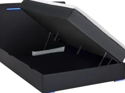 meise.möbel Boxbett »CANDELA, Polsterbett mit Bettkasten, inkl. Taschenfederkernmatratze H3« mit Kaltschaum-Topper & LED-Beleuchtung, Liegefläche 140x200 cm