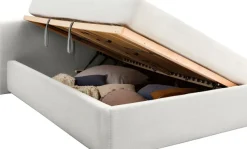 meise.möbel Polsterbett »Cube wahlweise mit Matratze und Bettkasten« extra flaches Kopfteil, erhältlich in den Breiten 140cm, 160cm & 180cm