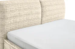meise.möbel Polsterbett »Infinity erhältlich in verschiedenen Farben und Breiten« mit schwarzen Metallfüßen