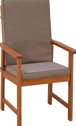 MERXX Garten-Essgruppe »Montana« 8x Sessel, inkl. Auflagen, 1x Tisch 220x110 cm, 17 Stk. tlg. Eukalyptusholz, FSC® Mix