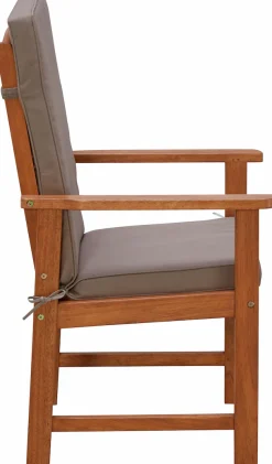 MERXX Garten-Essgruppe »Montana« 8x Sessel, inkl. Auflagen, 1x Tisch 220x110 cm, 17 Stk. tlg. Eukalyptusholz, FSC® Mix