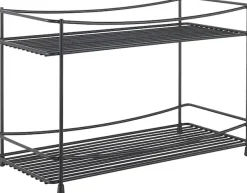 Metaltex Gewürzregal 1 Stk. tlg. in matt schwarz mit exclusiver TouchTherm® Beschichtung, 2 Etagaen