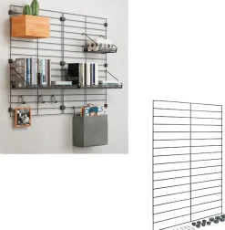 Metaltex Regalelement »Mural line« Set, 1 Stk. tlg. individuell erweiterbar