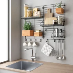 Metaltex Regalelement »Mural line« Set, 1 Stk. tlg. individuell erweiterbar