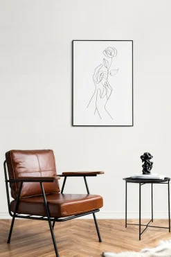 MIRRORS AND MORE Beistelltisch »Carolinaa« 1 Stk. tlg. schwarzes Metallgestell