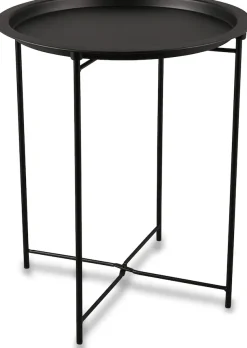 MIRRORS AND MORE Beistelltisch »Carolinaa« 1 Stk. tlg. schwarzes Metallgestell
