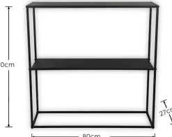 MIRRORS AND MORE Konsolentisch »ALEXIS« 6 Stk. tlg. schwarzes Metallgestell