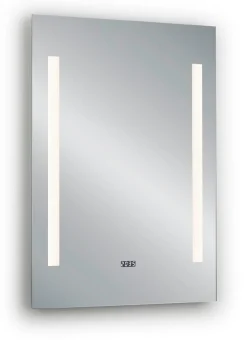 MIRRORS AND MORE LED-Lichtspiegel »Ilonka« LED-Beleuchtung, integrierte Zeitanzeige