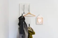 MIRRORS AND MORE Wandregal »Gina« 1 Stk. tlg. mit 3 Haken, Home Schriftzug