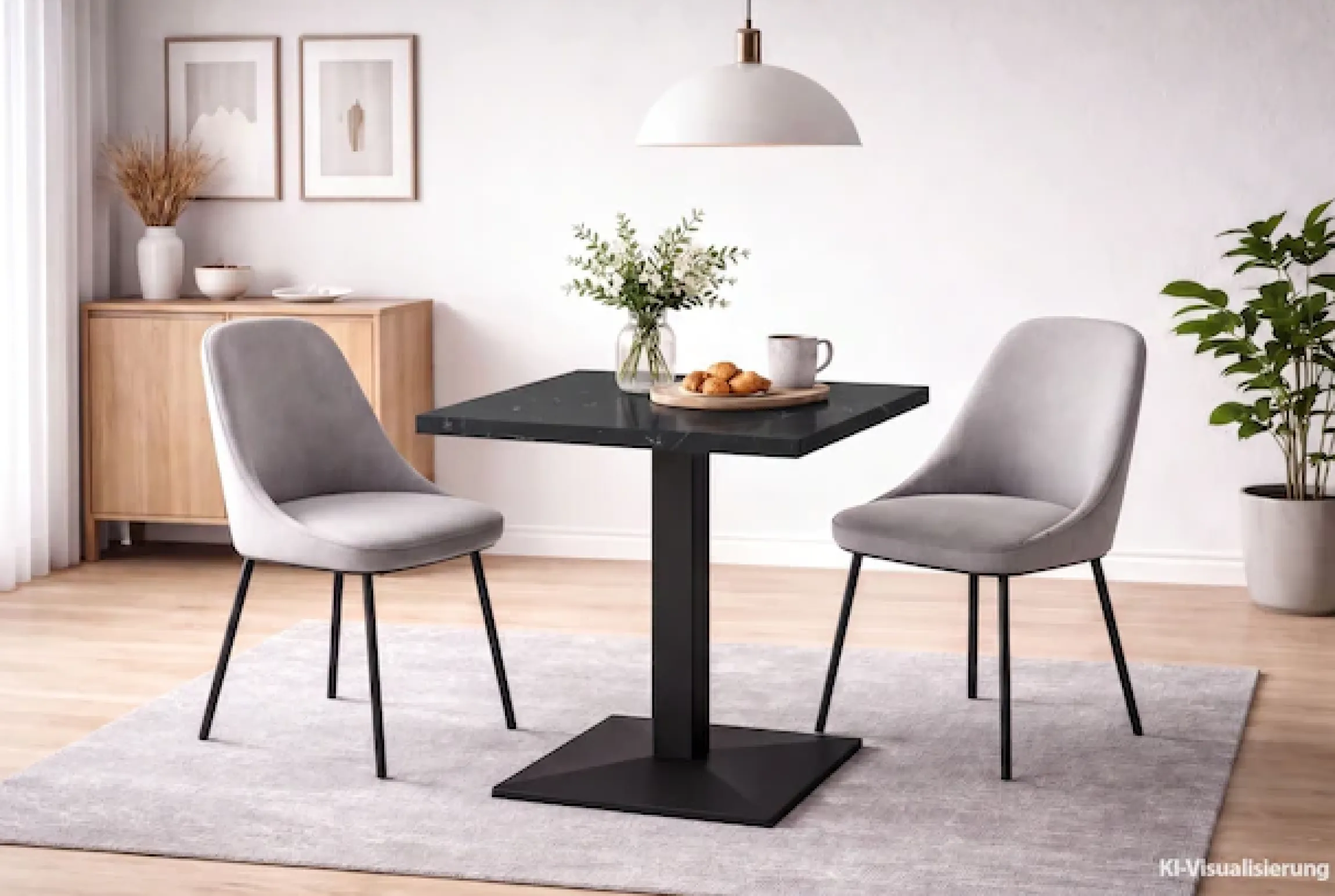 Mäusbacher Bistrotisch »Big Bistro Metall« Quadrat-Säulengestell, eckige Platte BHT 70x75x70 cm