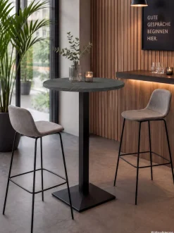 Mäusbacher Bistrotisch »Big Bistro Metall« Quadrat-Säulengestell, runde Platte Ø 70 cm x H 105 cm