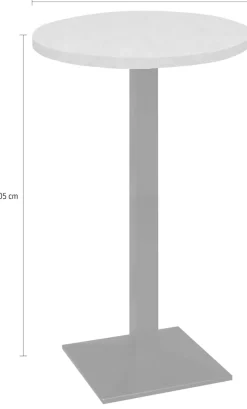 Mäusbacher Bistrotisch »Big Bistro Metall« Quadrat-Säulengestell, runde Platte Ø 70 cm x H 105 cm