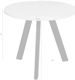 Mäusbacher Couchtisch »Couchtisch rund« Couchtisch rund Durchmesser 60cm, Metallgestell