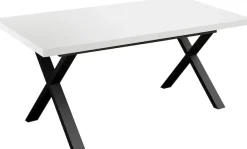 Mäusbacher Esstisch Metallgestell in X-Form, ausziehbar