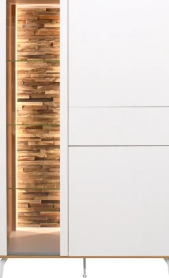 Mäusbacher Highboard Faro Highboard B 101 cm, inkl. Beleuchtung, Push to open, Metallfüße