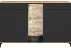 Mäusbacher Kommode Faro Sideboard 159 cm,inkl. Beleuchtung, Push to open, Metallfüße