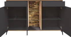 Mäusbacher Kommode Faro Sideboard 159 cm,inkl. Beleuchtung, Push to open, Metallfüße