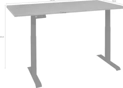 Mäusbacher Schreibtisch »Big System Office, Arbeitstisch, Bürotisch« Breite 120 cm, elektrisch höhenverstellbar, stilring oak