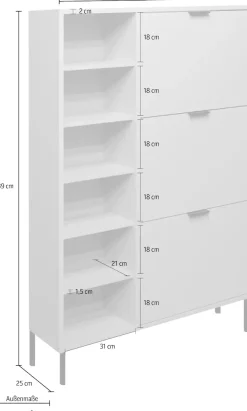 Mäusbacher Schuhschrank »Bonnie« Schuhschrank mit Quadratgestell
