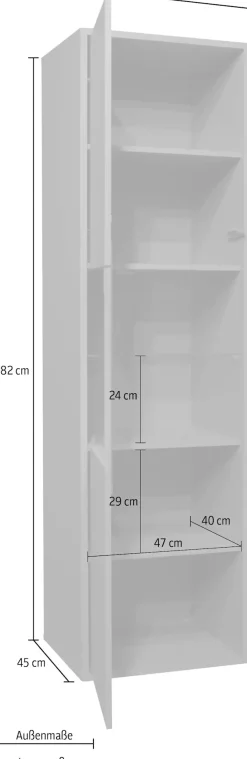 Mäusbacher Standvitrine »Bonnie« Vitrine mit wechselbarem Türanschlag