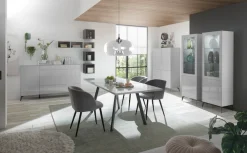 Mäusbacher Standvitrine »Imola« Mäusbacher Vitrine mit Glas- und Holztür
