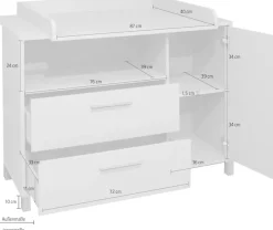 Mäusbacher Wickelkommode »Oli« bis 40 kg Wickelkommode Breite 