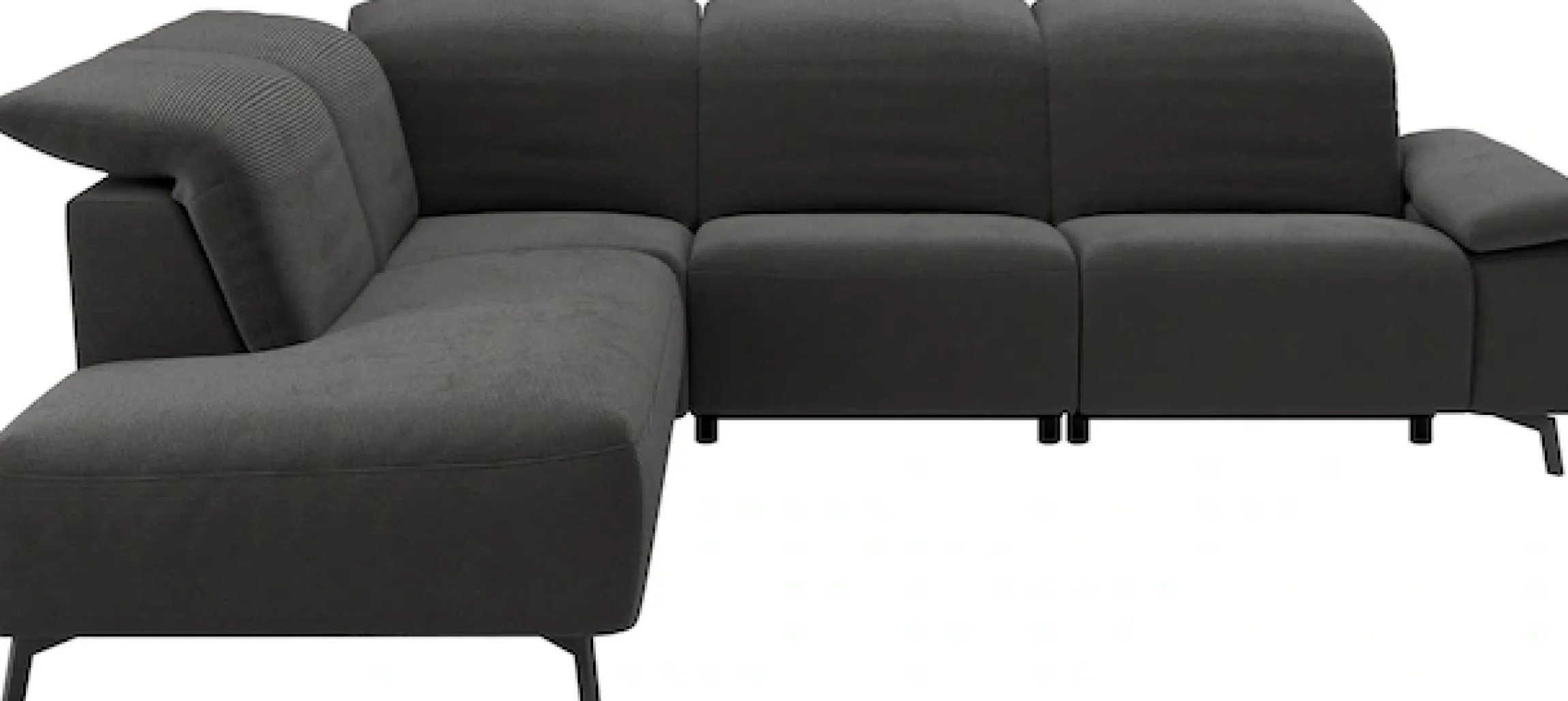 Musterring Ecksofa »MR 370, intelligenter Komfort im modernen Design« Optionale Relaxfunktion, flexible Kopfteile & klappbare Armlehnen