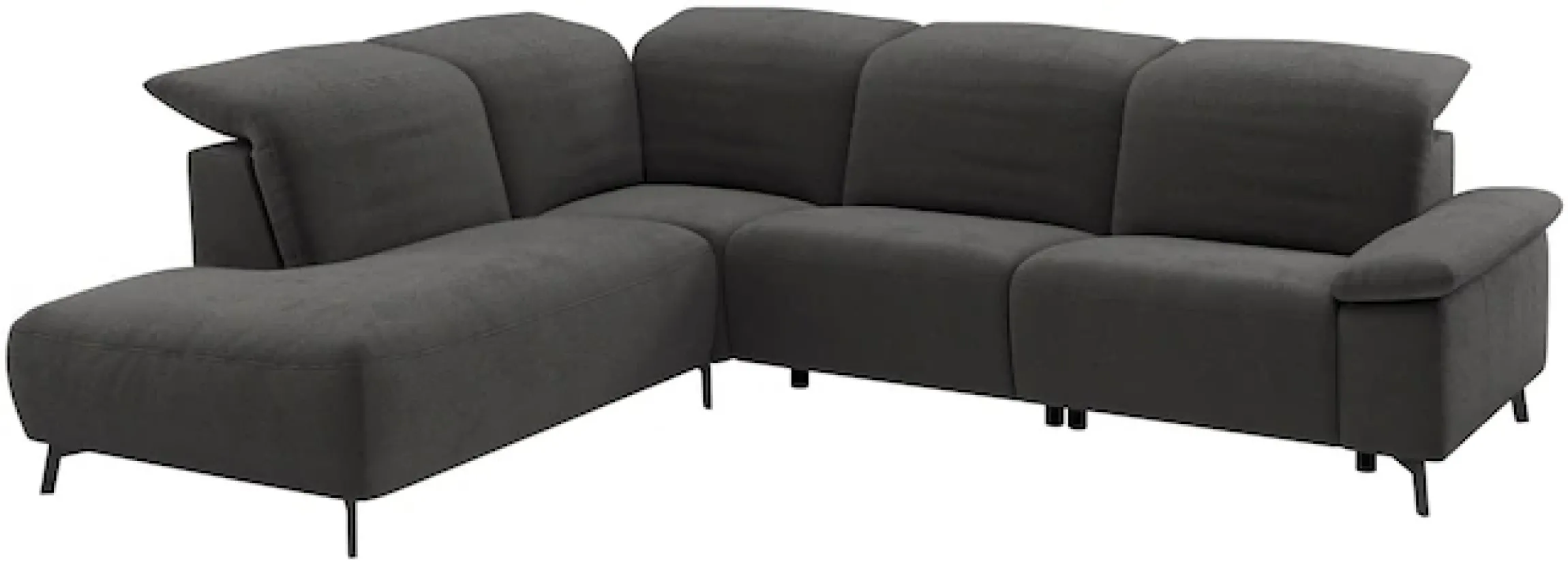 Musterring Ecksofa »MR 370, intelligenter Komfort im modernen Design« Optionale Relaxfunktion, flexible Kopfteile & klappbare Armlehnen