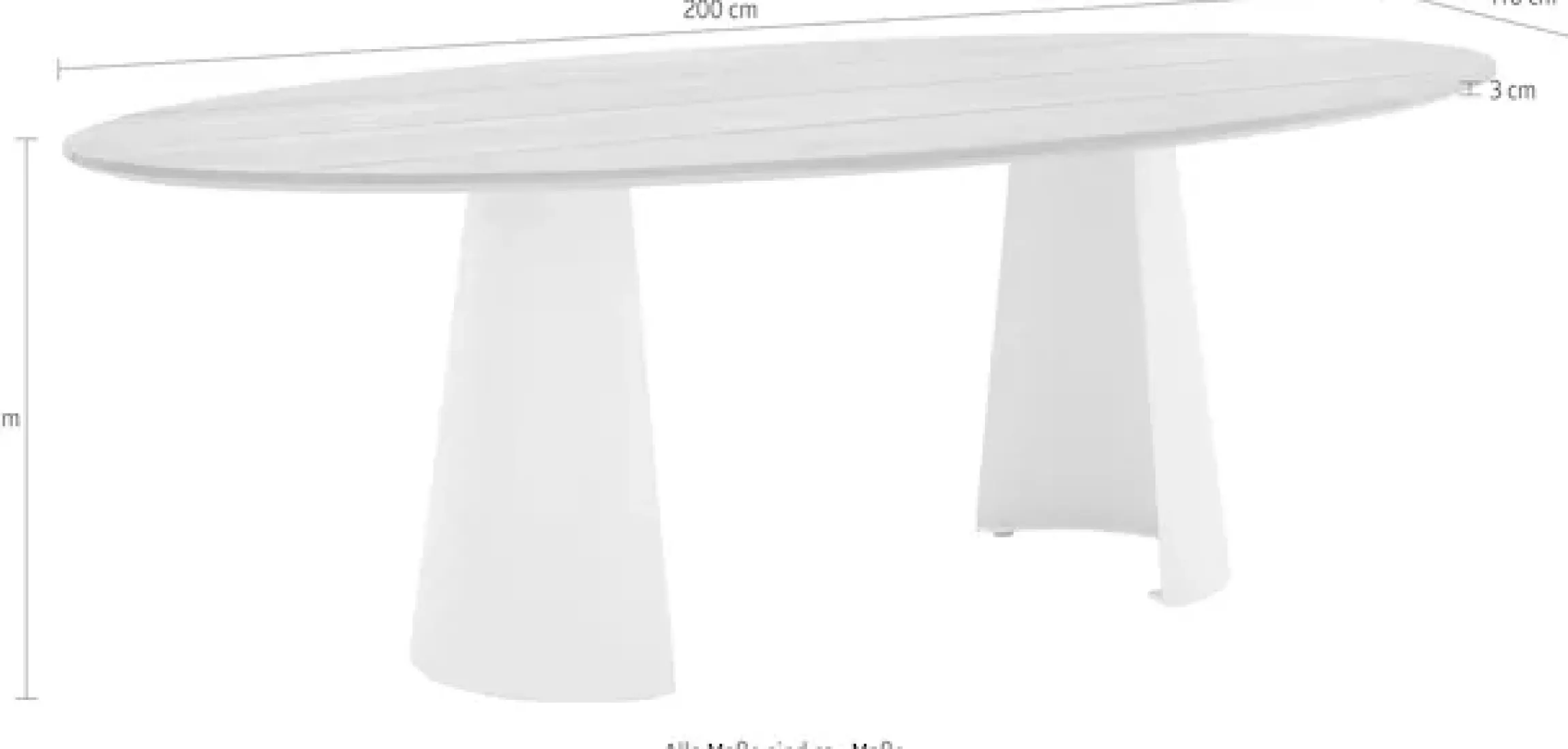 Musterring Esstisch »JustB! OD100« 1 Stk. tlg. In 3 Größen von 200 bis 240 cm mit elegantem, ellipsenförmigem Design