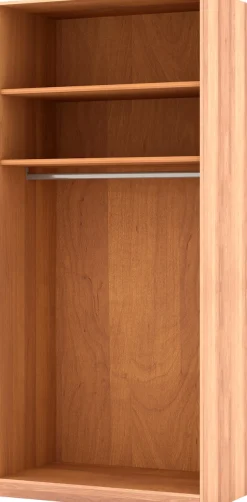 Musterring Kleiderschrank »Sorrent, Kleiderschrank, teilmassiv Eiche« mit Türdämpfern, in 5 Breiten & 2 Höhen, extra Böden, MADE IN GERMANY,Türen in Eiche massiv mit Absetzung in Schiefer, verschiedene Maße