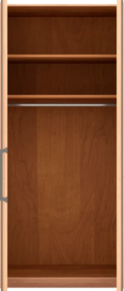 Musterring Kleiderschrank »Sorrent, Kleiderschrank, teilmassiv Eiche« mit Türdämpfern, in 5 Breiten & 2 Höhen, extra Böden, MADE IN GERMANY,Türen in Eiche massiv mit Absetzung in Schiefer, verschiedene Maße