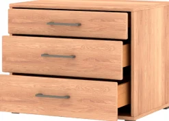 Musterring Nachtkommode »Sorrent Nachttisch, Nachtschrank, mit Schubladen, teilmassiv, 60 cm« Set, mit Selbsteinzug und Dämpfung, MADE IN GERMANY,
