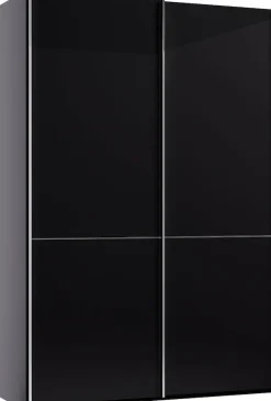 Musterring Schwebetürenschrank »Imola W« inkl. Einlegeböden und Kleiderstangen, mit Glastüren und Aufleistungen
